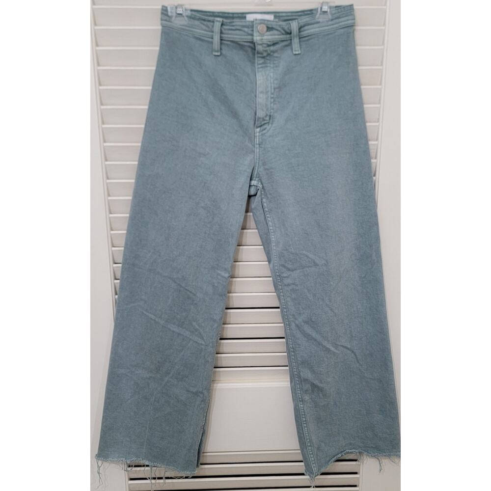 Pistola Relaxed Fit Jeans Teal 27 waist frayed bottom